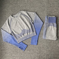 Women Yoga Set Running Seamless