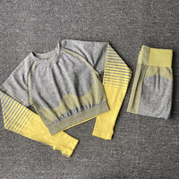 Women Yoga Set Running Seamless