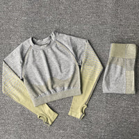 Women Yoga Set Running Seamless