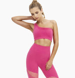 Hollow Out Mesh Patchwork spor seti