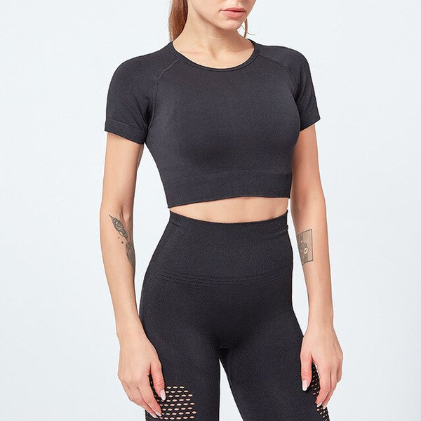 Women Yoga Top Short