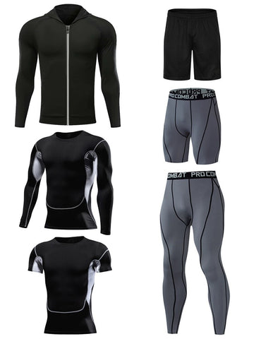 Men's Tracksuit Compression Sports Suit