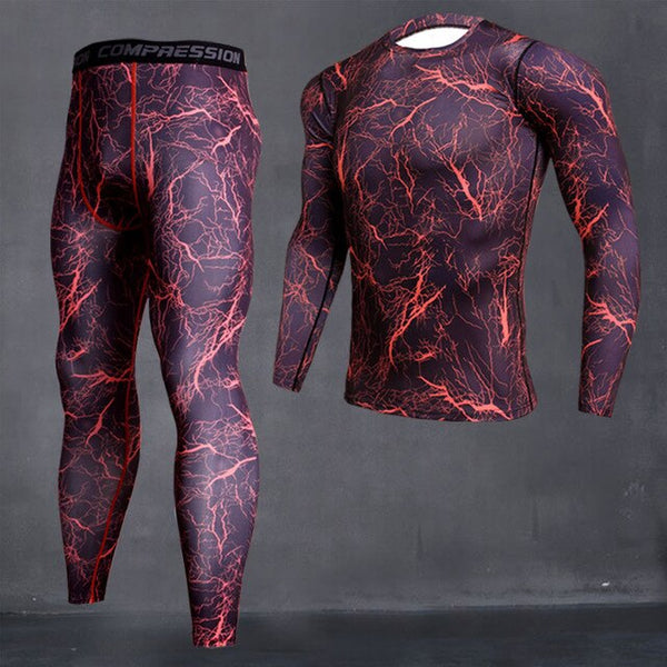 Compression sport suits fast drying