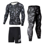 3pcs / set Male Workout Fitness Compression