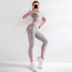 Women Gym Clothing Seamless Yoga Set