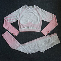 Seamless Women Yoga Set Long