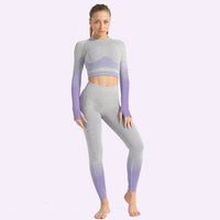 Seamless Women Yoga Set Long
