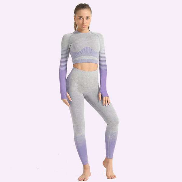 Seamless Women Yoga Set Long