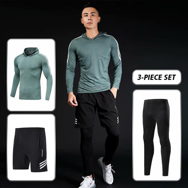 Compression sport suits fast drying