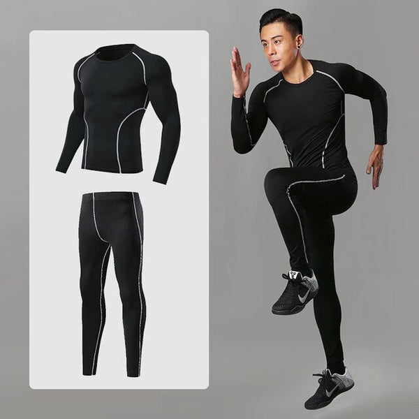 Compression sport suits fast drying